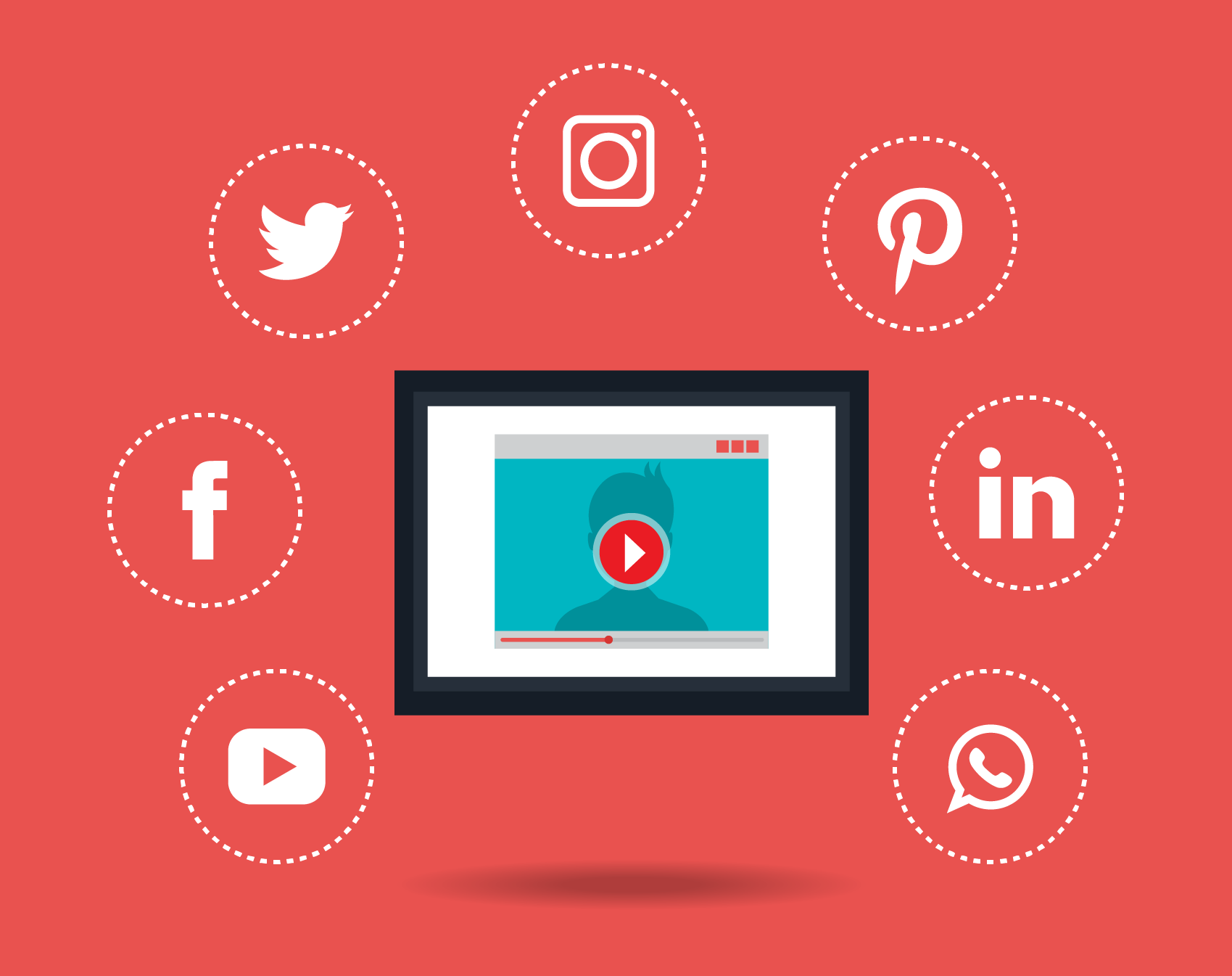 social media platforms to promote the content