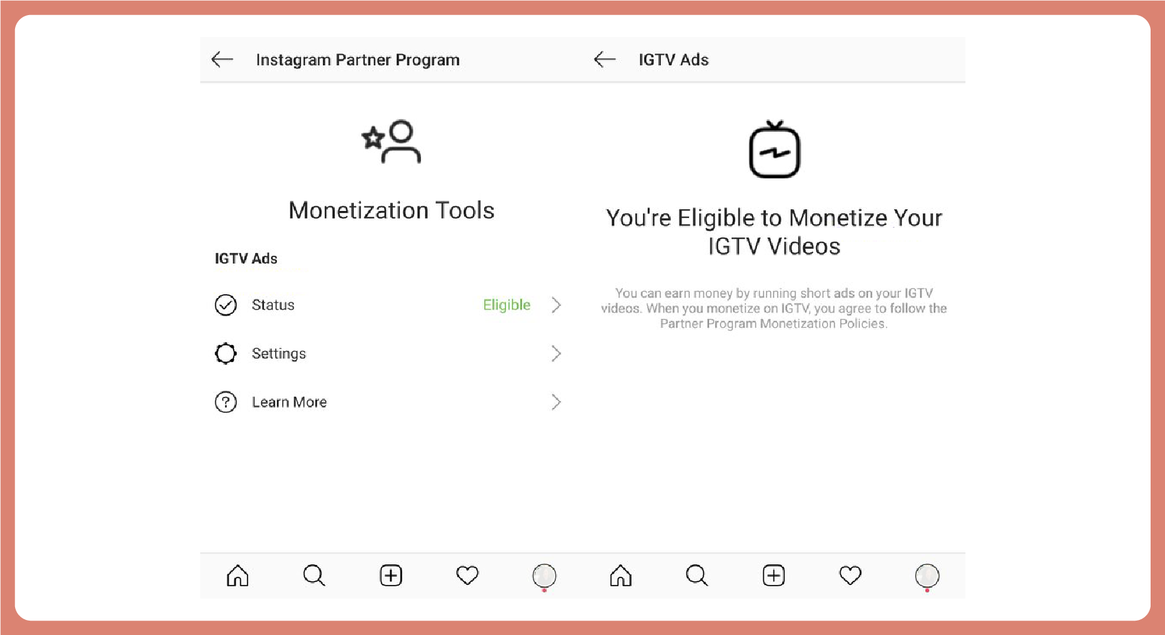 Instagram monetization